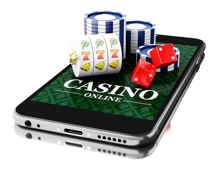 Mobile phone displaying live dealer roulette table